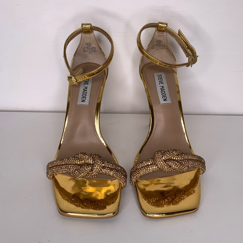 Steve Madden gold heel
